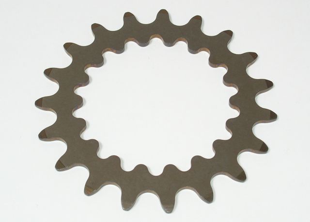 Heat-treated stainless-steel cog
